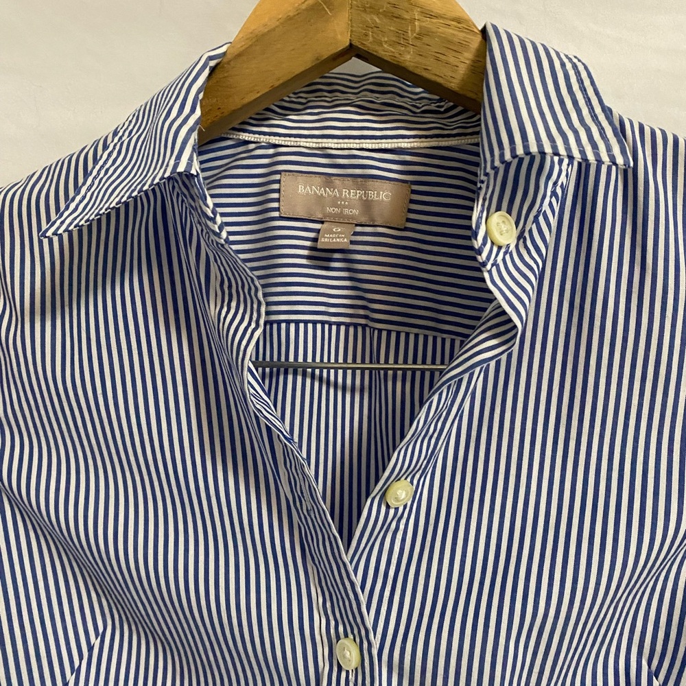 Banana Republic Blue Striped Women’s Shirt